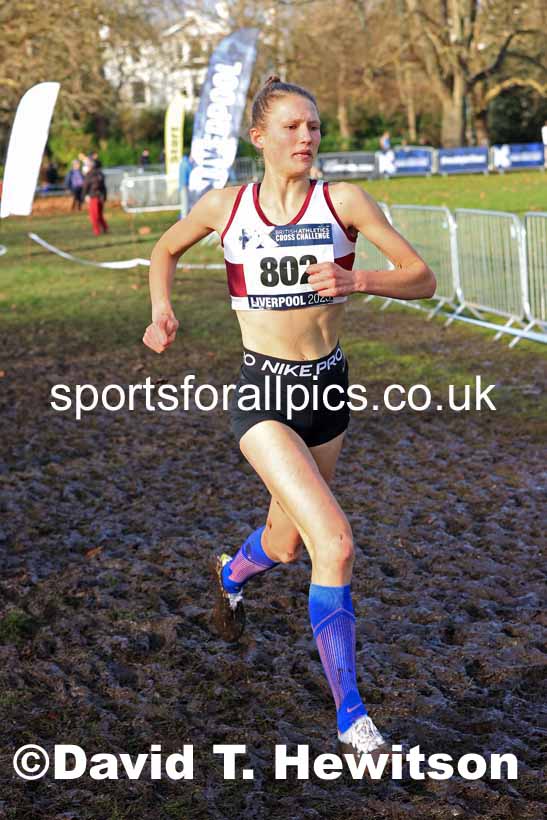 Womens Under-17s and IAAF Junior Women (Under-20s), 2023 British Athletics Cross Challenge, Sefton Park, Liverpool. Photo: David T. Hewitson/Sports for All Pics